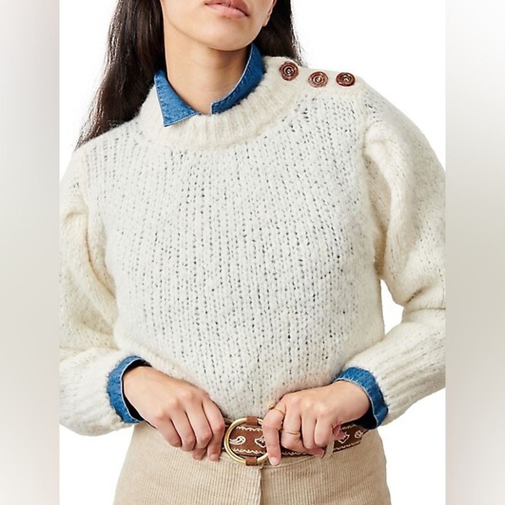 Sessùn Cream Alpaca Sweater